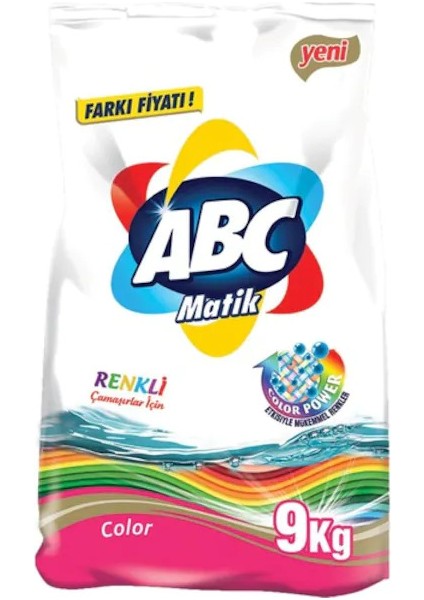 Matik Color Toz Çamaşir Deterjani Renkliler 9 kg