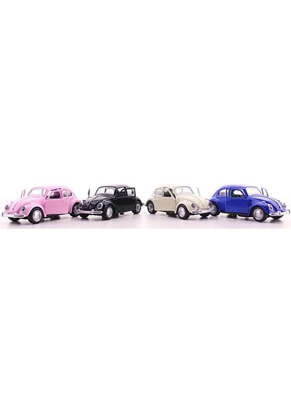 4 Adet Metal Vosvos Araba Dıe Cast Büyük Boy 12CM Nostalji Set