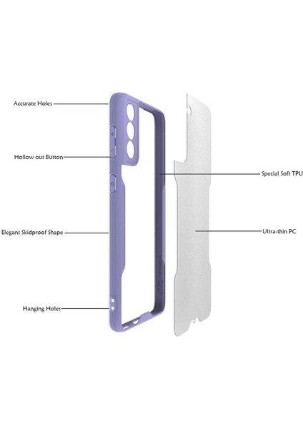 Galaxy S21 Kılıf Ultra Ince Kamera Korumalı Renkli Kapak