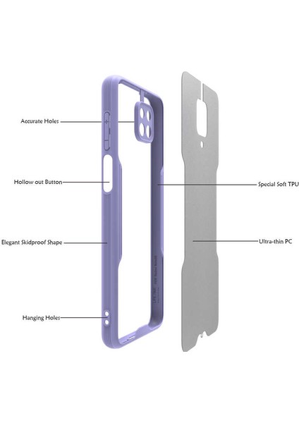 Xiaomi Redmi Note 9s Kılıf Ultra Ince Kamera Korumalı Renkli Kapak