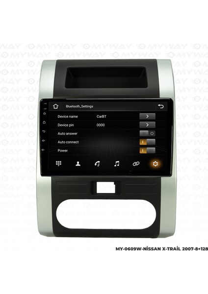 Nissan X-Trail Android Carplay Multimedya Navigasyon Ekran Teyp 8GB+128GB