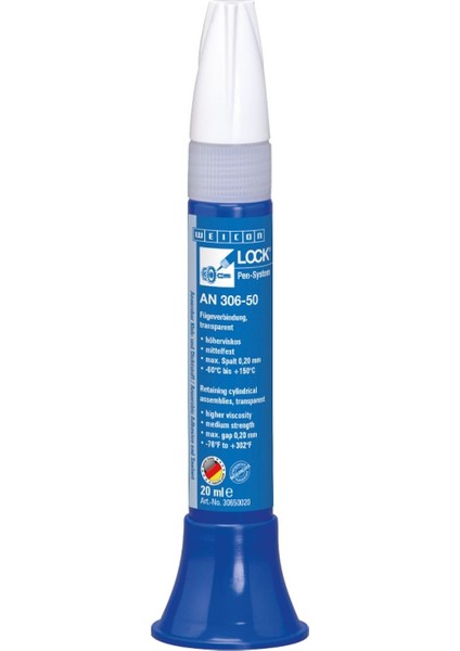 LOCK AN 306-50 Cıvata Sabitleyici 20 ml
