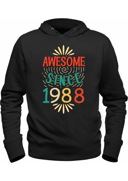 Vintage 1988 Awesome Siyah Tshirt