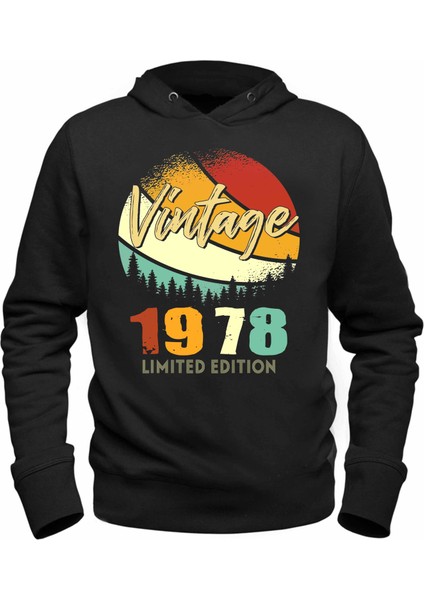 Vintage 1978 Retro Siyah Tshirt