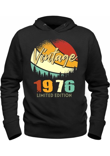 Vintage 1976 Retro Siyah Tshirt