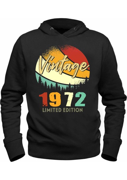 Vintage 1972 Retro Siyah Tshirt