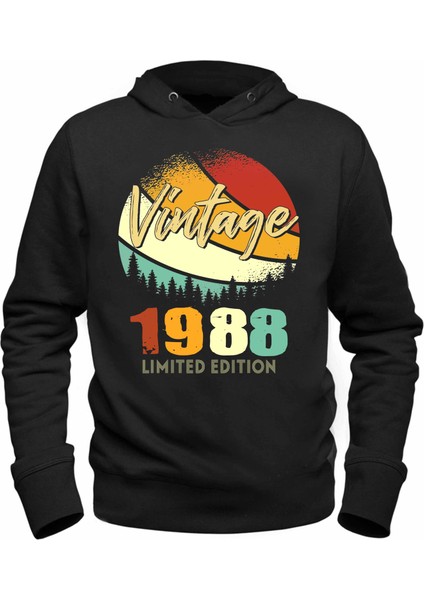 Vintage 1988 Retro Siyah Tshirt