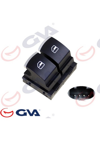 Cam Açma Anahtari Ön Sağ/sol Vwag Tüm Modeller 09 - 12 Çiftli - Nikelajli