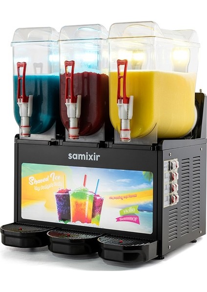 Triple Allure Üçlü 12+12+12 Lt Slush Buzlaş Karlamaç Makinesi SLUSH-36-BA