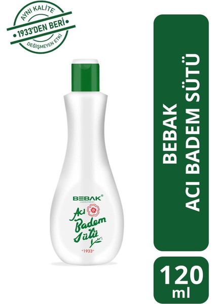 Acı Badem Sütü Şişe 120 ml 3 Adet