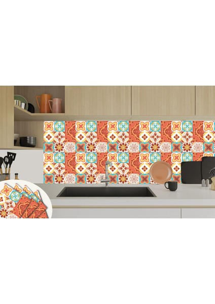 Kendinden Yapışkanlı Lunapark Desenli Pvc Karo 30X30 cm 4 Adet 0,36 m2