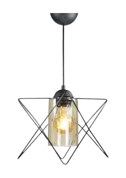 Zikzak Tekli Bal Mikalı Siyah Sarkıt Avize fiyatları