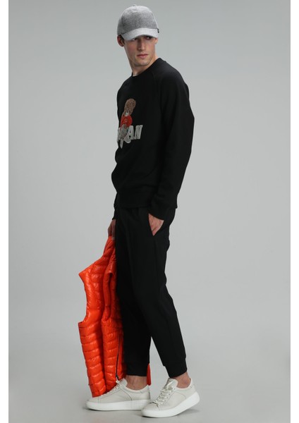 Derek Erkek Sweatshirt Siyah fırsatları