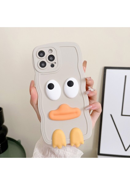 Iphone 14 Pro Max White Için Wave Edge Big Duck Silikon Kılıf(Yurt Dışından)