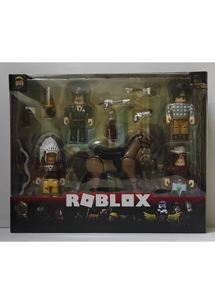 Oyuncak Roblox Kızılderili Kovboylu Karakter Figür Seti Oyuncak Robloks