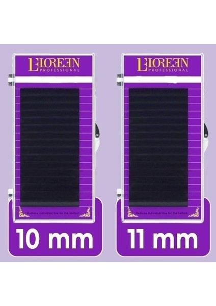Professional 2li Ipek Kirpik Set 0.07 C Kıvrım 10-11MM