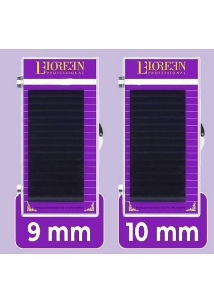 Professional 2li Ipek Kirpik Set 0.05 C Kıvrım 9-10MM