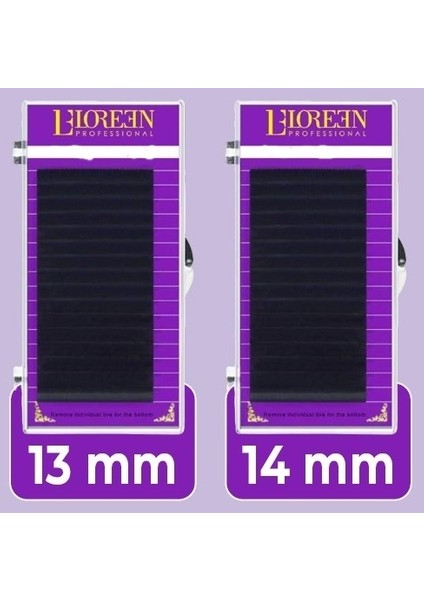 Professional 2li Ipek Kirpik Set 0.05 C Kıvrım 13-14MM