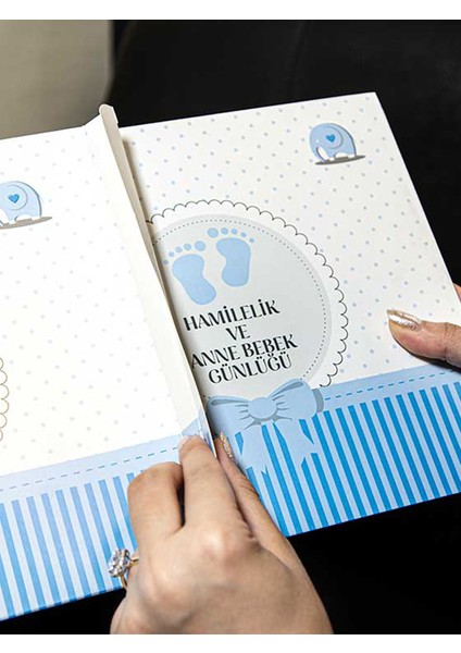 Hamilelik ve Anne Bebek Günlüğü Anı Defteri Mavi fiyatları