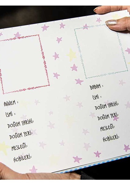 Hamilelik ve Anne Bebek Günlüğü Anı Defteri Mavi modelleri