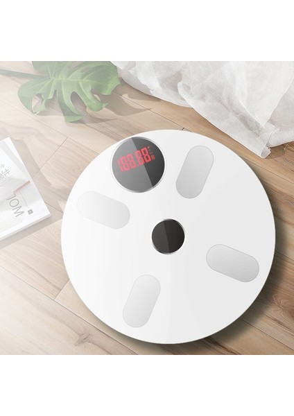 Bluetooth Özellikli Dijital Tartı - Beyaz (Yurt Dışından)