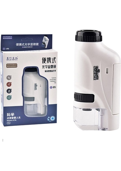 60-120X Laboratuvar Mikroskobu - Beyaz (Yurt Dışından)