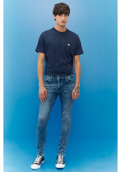 Erkek Malone Skinny Slim Fit Dar Kesim Normal Bel Esnek Jean Kot Pantolon fiyatları