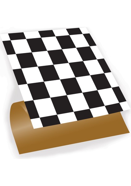 Kendinden Yapışkanlı Dama Desenli Pvc Karo 30x30 Cm 4 Adet 0,36 m2