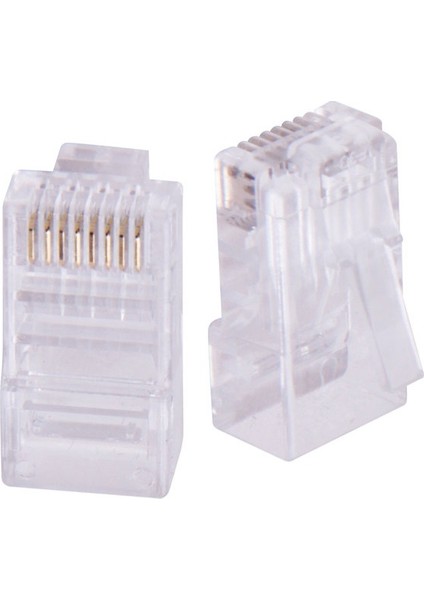 Cat6 Utp Q-J650 RJ45 100LÜ Paket Plastik Konnektör