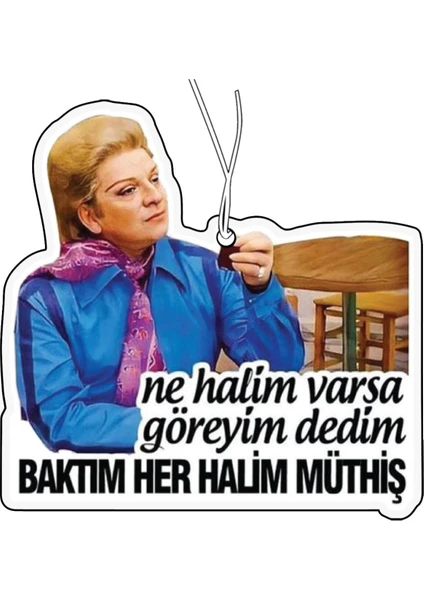 Zeki Müren Her Halim Müthiş Komik Tasarımlı Dekoratif Oto Araç Kokusu ve Aksesuarı