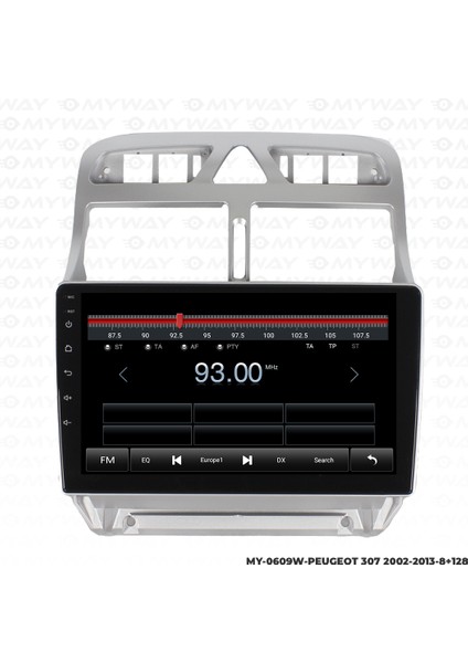 Peugeot 307 Android Carplay Multimedya Navigasyon Ekran Teyp 8GB+128GB fiyatları