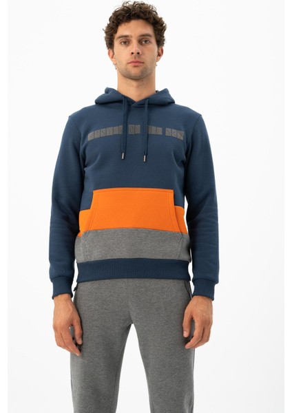 Erkek Kanguru Cepli Kapüşonlu Sweatshirt K24254928101