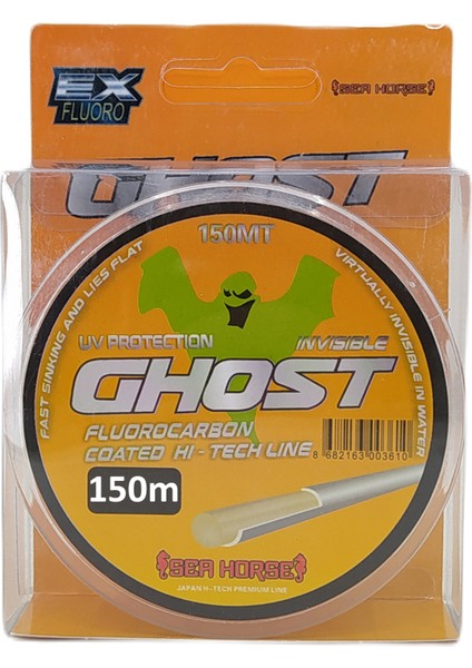 Sea Horse Ghost 150M Hayalet Misina Fluorocarbon Coated Şeffaf