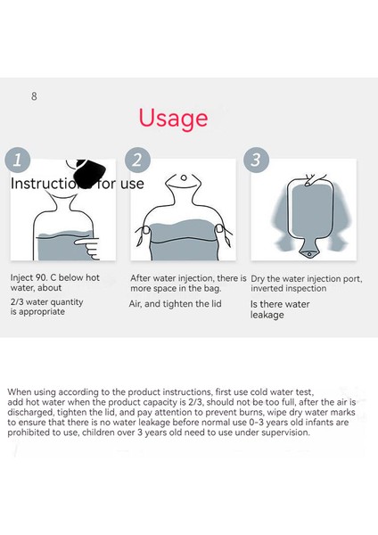 Kalınlaştırılmış Polar Su Enjeksiyonlu Sıcak Su Torbası(Yurt Dışından) modelleri
