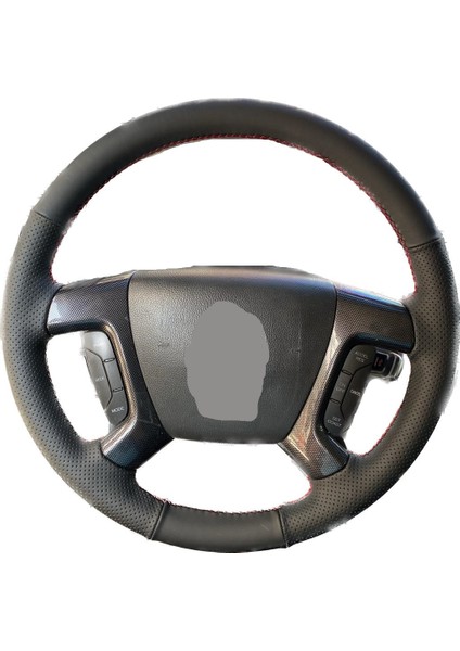 Chevrolet Captiva Soft Spor Bentley Desen Direksiyon Kılıfı Siyah Dikiş