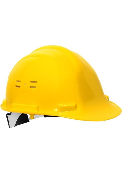 Sarı Baret - Hava Delikli - Enseden Ayarlı Vidalı Güvenlik Bareti
