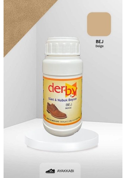 Süet & Nubuk Deri Boyası 250 ml - Kartela Renkleri
