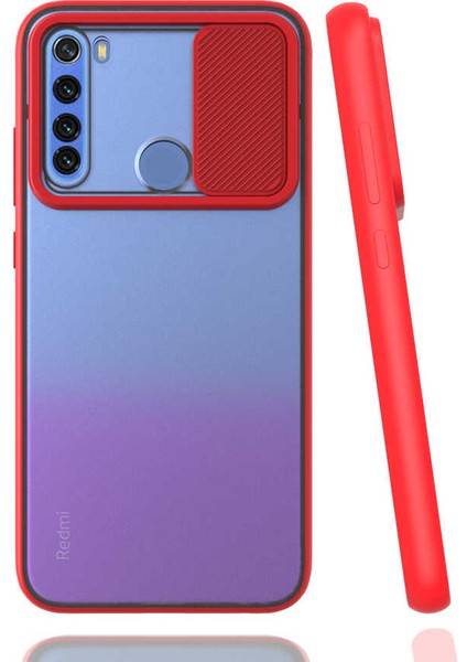 Xiaomi Redmi Note 8 Kılıf Kamera Lens Korumalı Sürgülü Slayt Kılıf