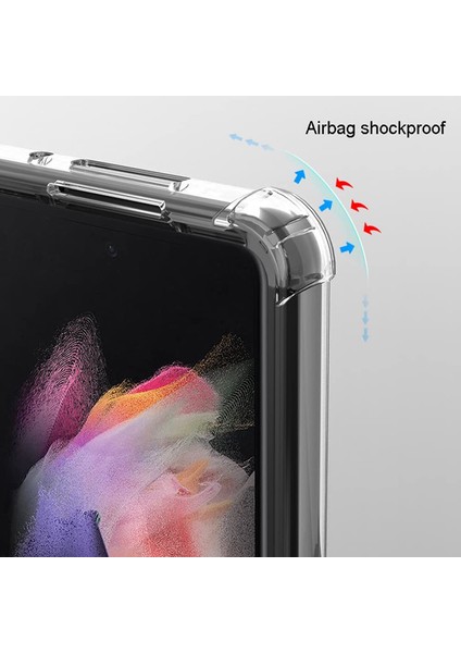 Casestreet Samsung Galaxy Z Fold 4 Kılıf Antishock Korumalı Silikon Renksiz modelleri