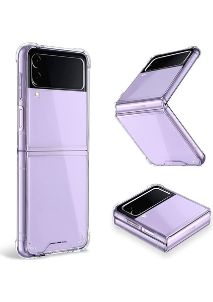 Casestreet Samsung Galaxy Z Flip 4 Kılıf Antishock Korumalı Silikon Renksiz