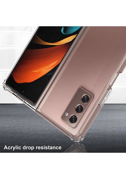 Casestreet Samsung Galaxy Z Fold 3 Kılıf Antishock Korumalı Silikon Renksiz modelleri