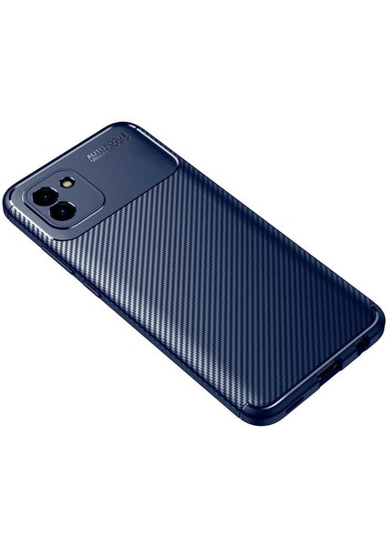Casestreet Samsung Galaxy A03 Kılıf Negro Karbon Kamera Korumalı Silikon Lüx+Nano Lacivert fiyatları