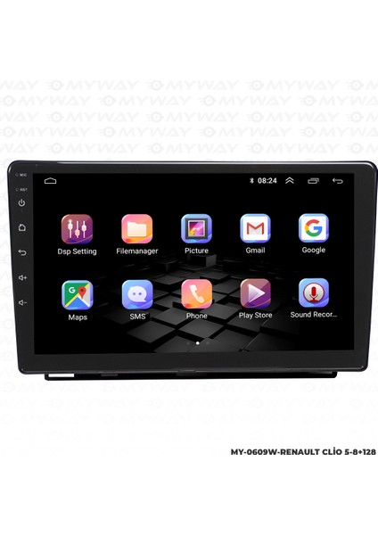 Renault Clıo 5 Android Carplay Multimedya Navigasyon Ekran Teyp 8GB+128GB