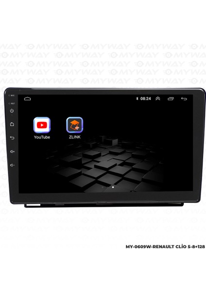 Renault Clıo 5 Android Carplay Multimedya Navigasyon Ekran Teyp 8GB+128GB