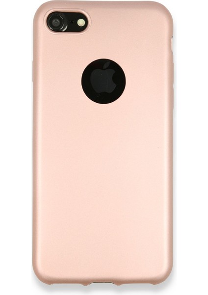 Apple iPhone 7 Kılıf Premium Rubber Silikon - Rose Gold