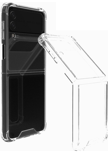 Samsung Galaxy Z Flip 4 Kılıf Antishock Korumalı Silikon Renksiz modelleri