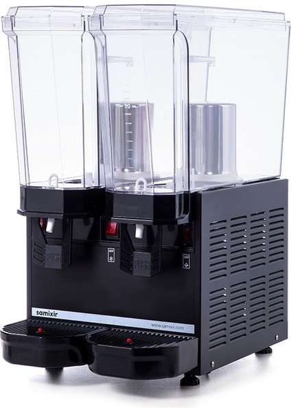 Samixir Klasik Twin 20+20 Lt Fıskiyeli Soğuk İçecek Makinesi 40-SSB