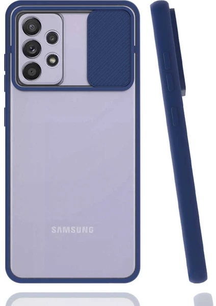 Kip GSM Samsung Galaxy A72 Kılıf Kamera Lens Korumalı Sürgülü Slayt Kılıf