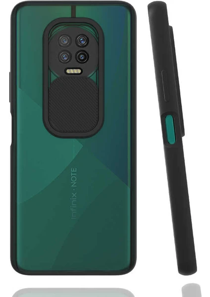 Kip GSM Infinix Note 7 Kılıf Kamera Lens Korumalı Sürgülü Slayt Kılıf