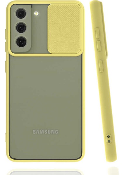 Samsung Galaxy S22 Kılıf Kamera Lens Korumalı Sürgülü Slayt Kılıf